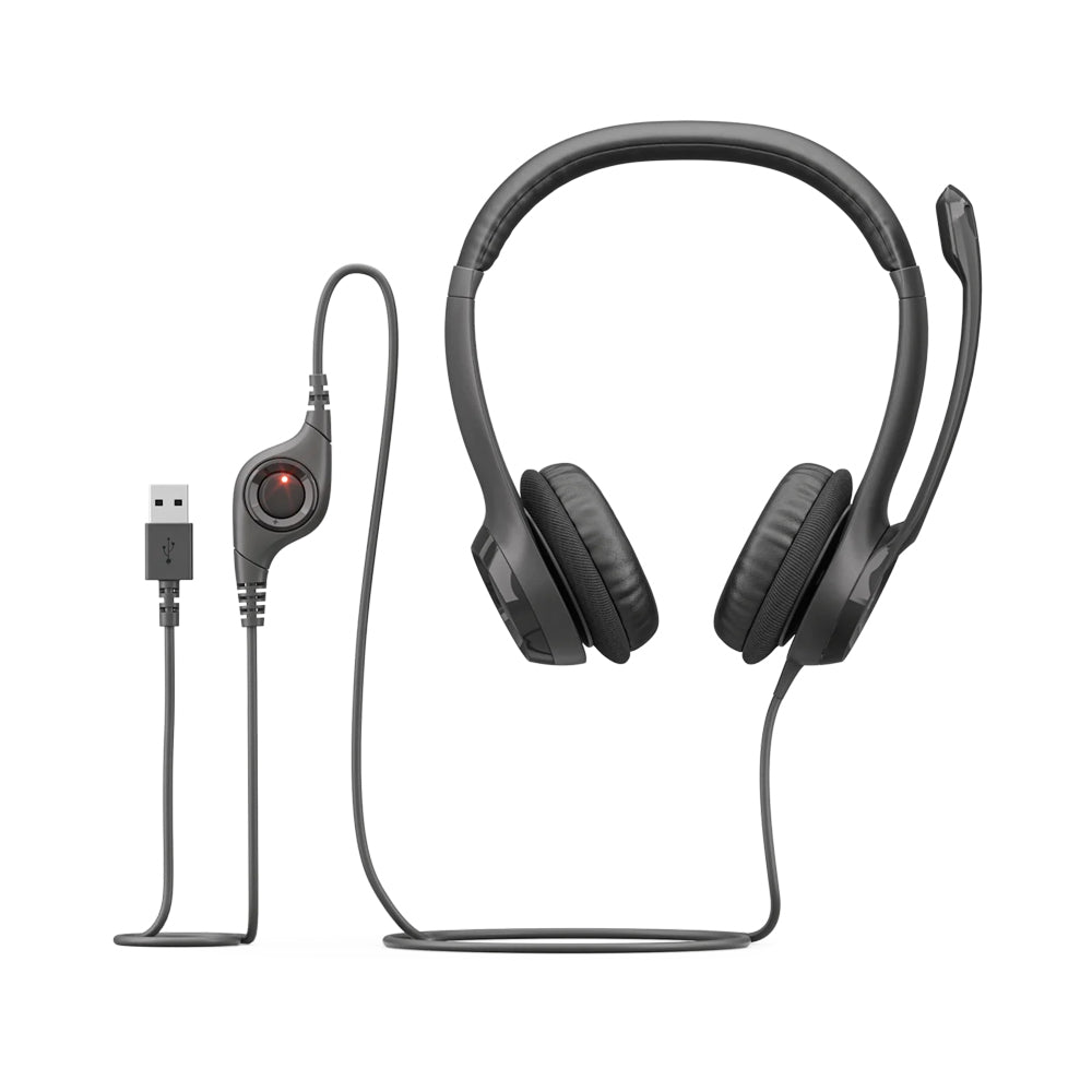 LOGITECH H390 USB COMPUTER HEADSET WITH NOISE CANCELLING MICROPHONE - image 2