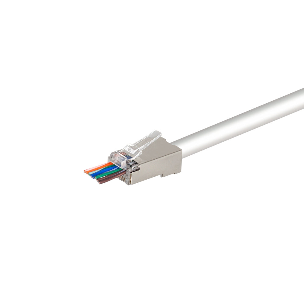 PROSKIT CAT6 SHIELDED EZCON PASSTHROUGH CONNECTOR (100 PIECES) - image 2