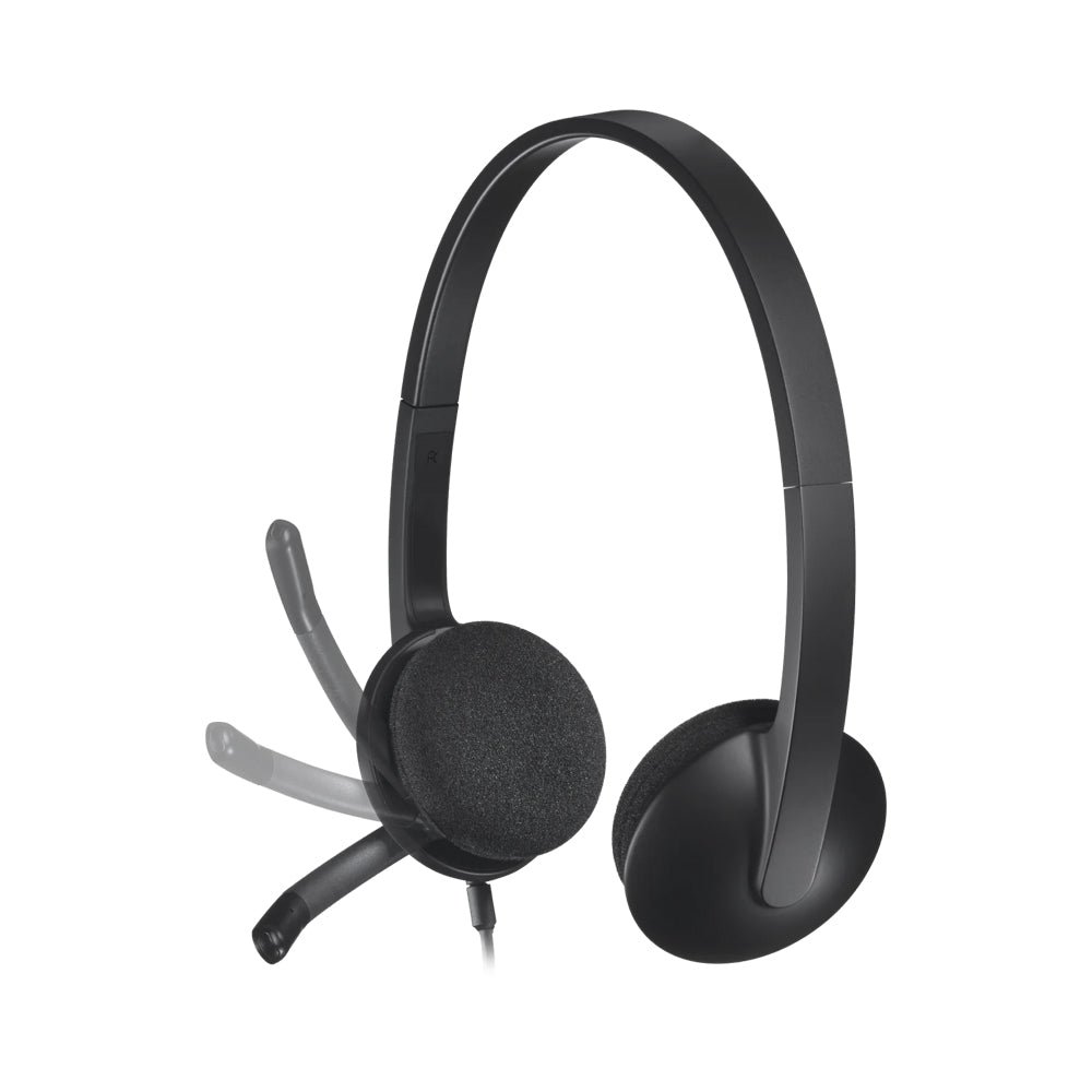 LOGITECH H340 USB COMPUTER HEADSET WITH NOISE CANC - image 4