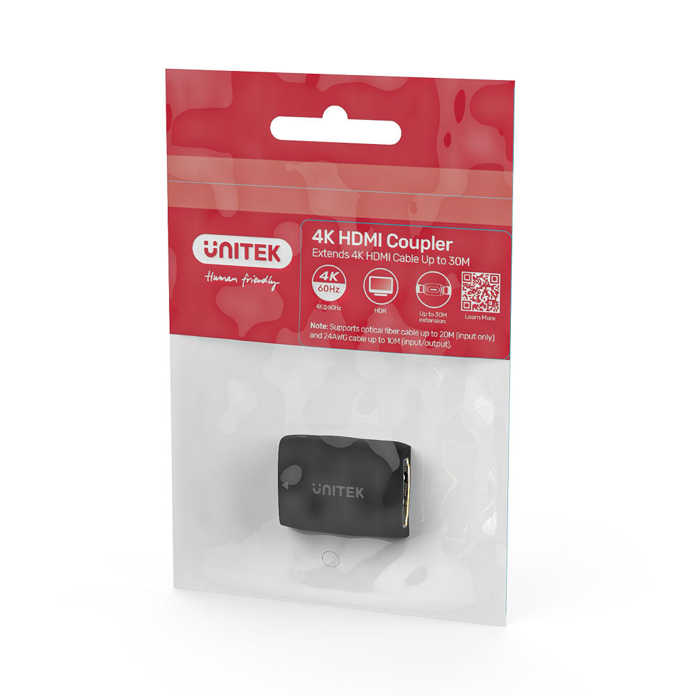 UNITEK HDMI FEMALE TO FEMALE INLINE BLACK(A1013BK) - image 3