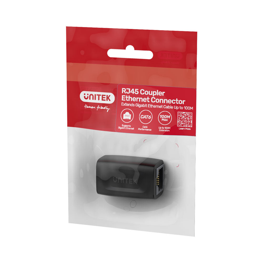 UNITEK RJ45 CAT6 INLINE COUPLER BLACK (A1026BK) - image 2