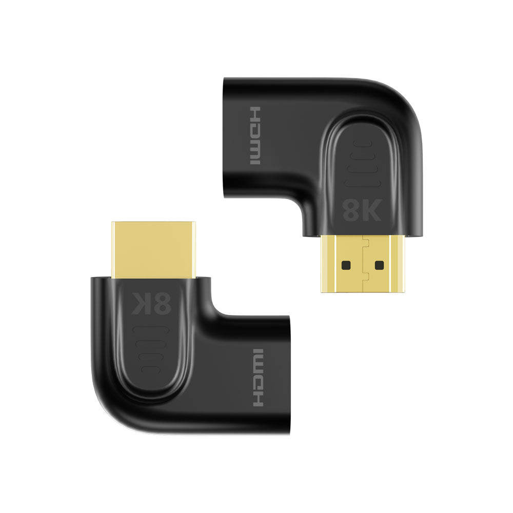 UNITEK A1047A 8K HDMI 2.1 90° AND 270° VERTICAL FLAT ANGLED ADAPTER KIT - image 2