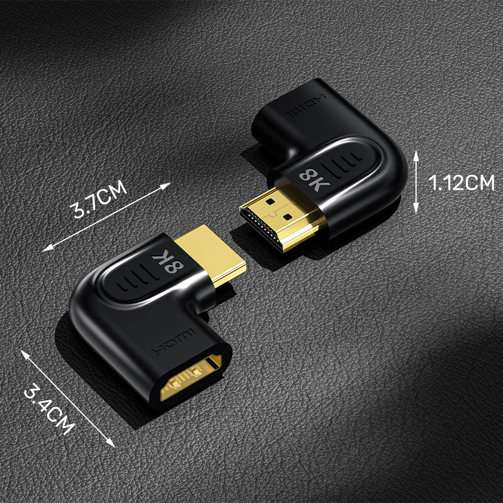 UNITEK A1047A 8K HDMI 2.1 90° AND 270° VERTICAL FLAT ANGLED ADAPTER KIT - image 5