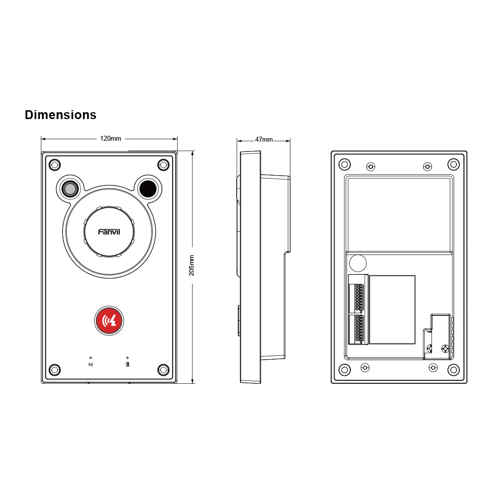 FANVIL A12V SIP VIDEO INTERCOM 10W IP66 RATING - image 4