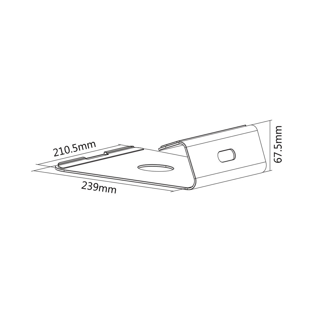 DELUXE ALUMINIUM LAPTOP STAND 11-15INCH - image 2