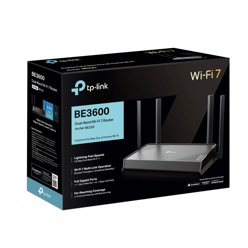 TP-LINK BE220 WIFI 7 DUAL BAND GB ROUTER - image 3