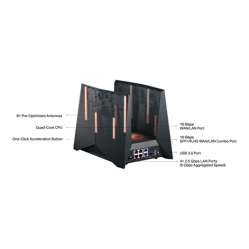 TP-LINK BE19000 TRI-BAND WIFI 7 GAMING ROUTER - image 3