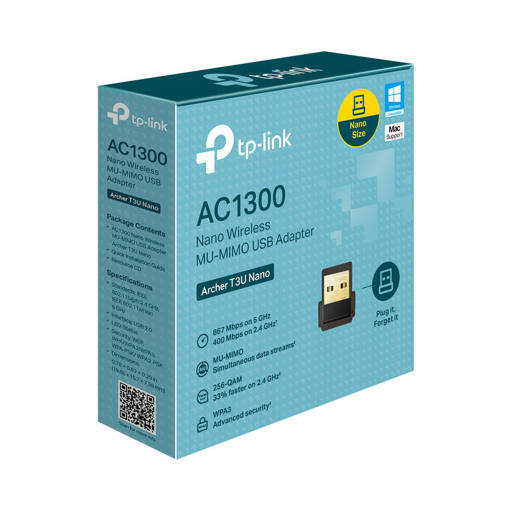 TP-LINK AC1300 NANO WIRELESS MU-MIMO USB ADAPTER