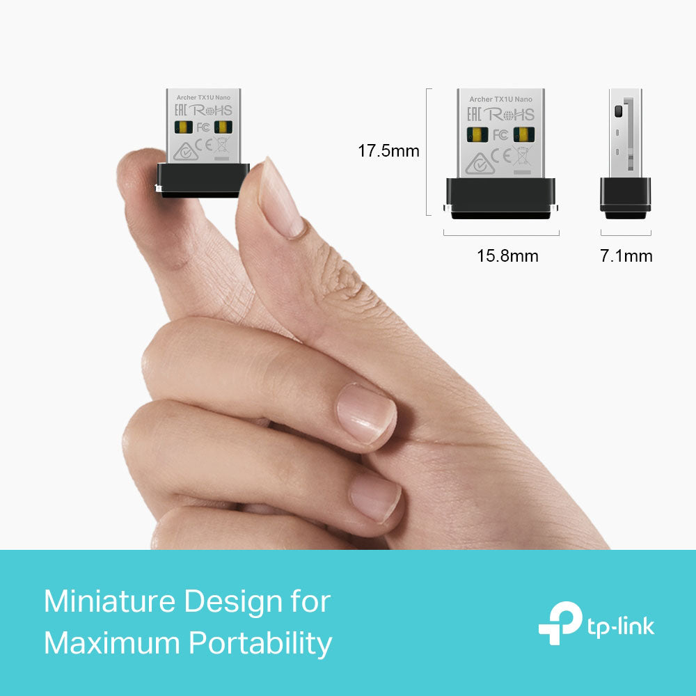 TP-LINK AX300 NANO WIFI 6 WIRELESS USB ADAPTER - image 3