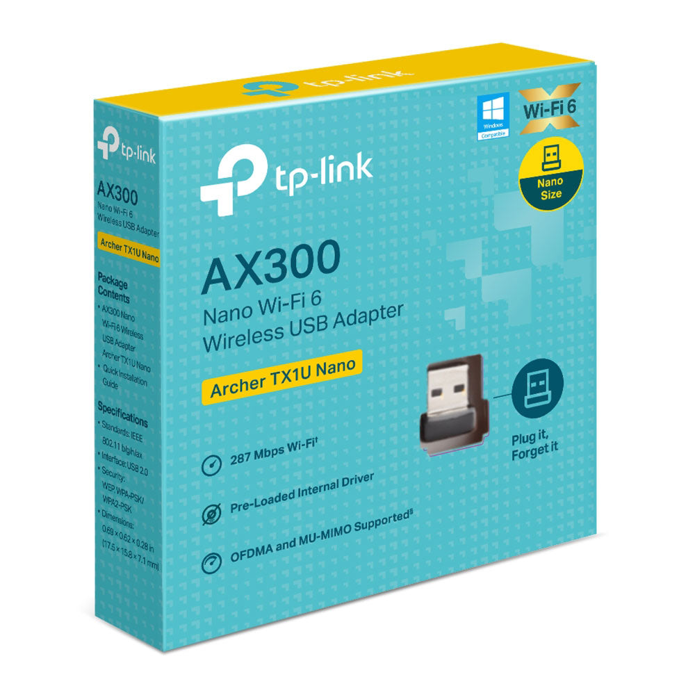 TP-LINK AX300 NANO WIFI 6 WIRELESS USB ADAPTER - image 2
