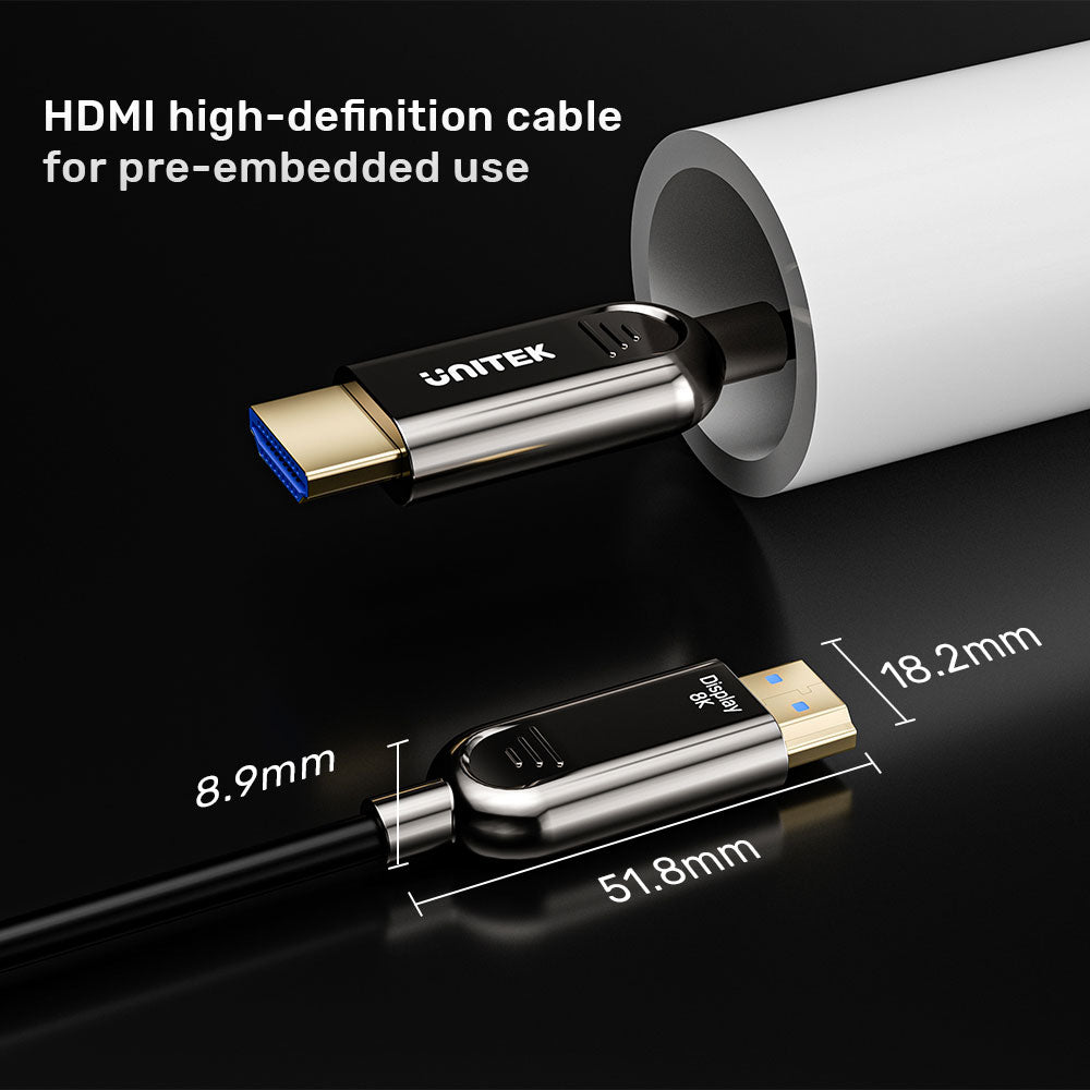 UNITEK 20M FIBRE OPTIC HDMI CAB 8K(C11085GY-20M) - image 3