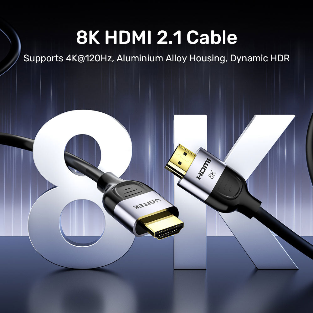 UNITEK 5M HDMI2.1 (8K) MALE TO MALE(C11086GY01-5M) - image 3