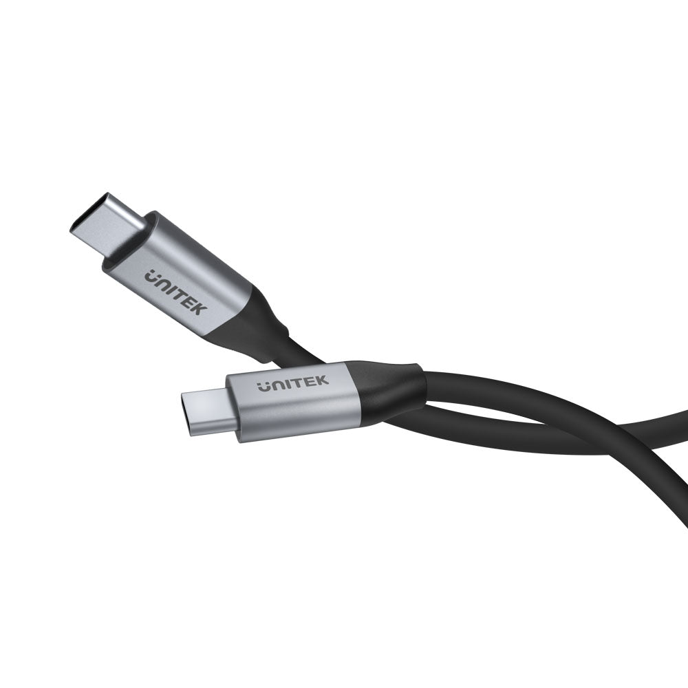 UNITEK C14091ABK 2M FULL-FEATURED TYPE-C CABLE SUPPORTING 4K @60HZ, 5GBPS DATA TRANSFER AND MAX. 20V 5A 100W POWER DELIVERY - image 3