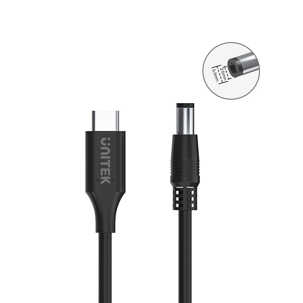 UNITEK TOSHIBA USB-C TO DC5.5X2.5MM(C14116BK-1.8M) - image 3