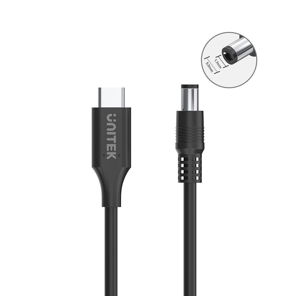 UNITEK ACER USB-C- TO DC5.5X1.7MM (C14119BK-1.8M) - image 2