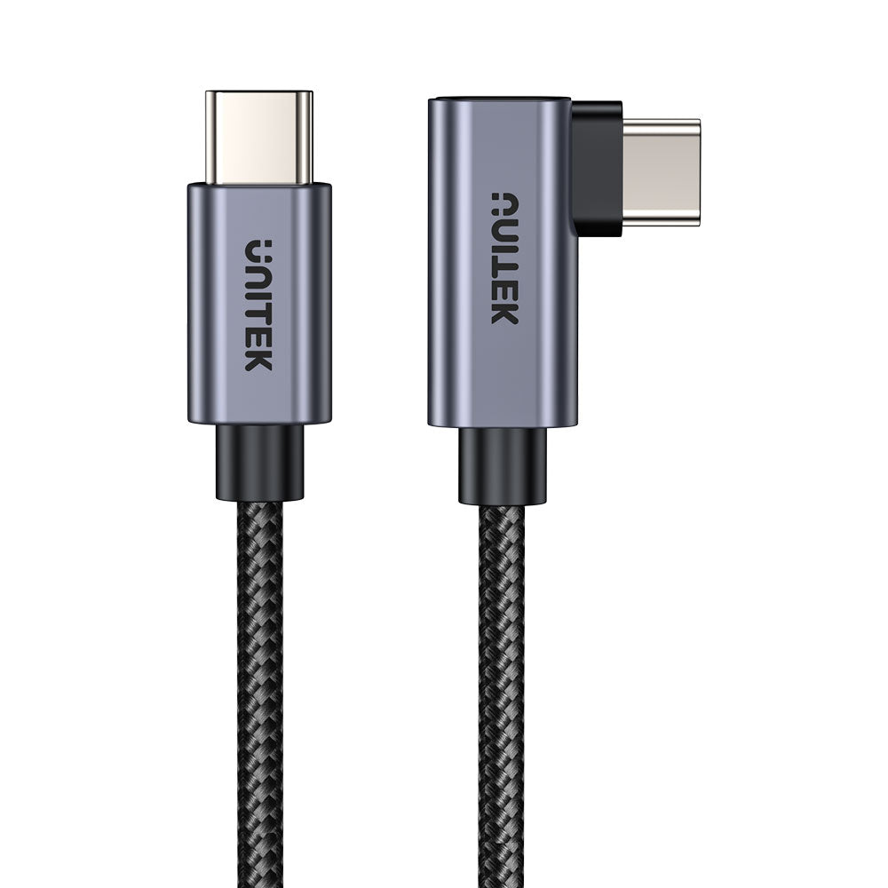 UNITEK C14123BK 0.5M 100W TYPE-C 90° CABLE - image 2