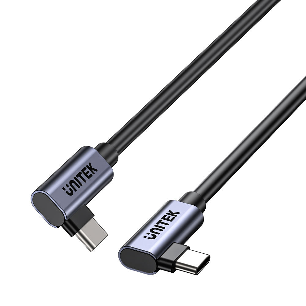UNITEK C14147A 1M PD 100W USB TYPE-C DUAL 90-DEGREE CABLE - image 2