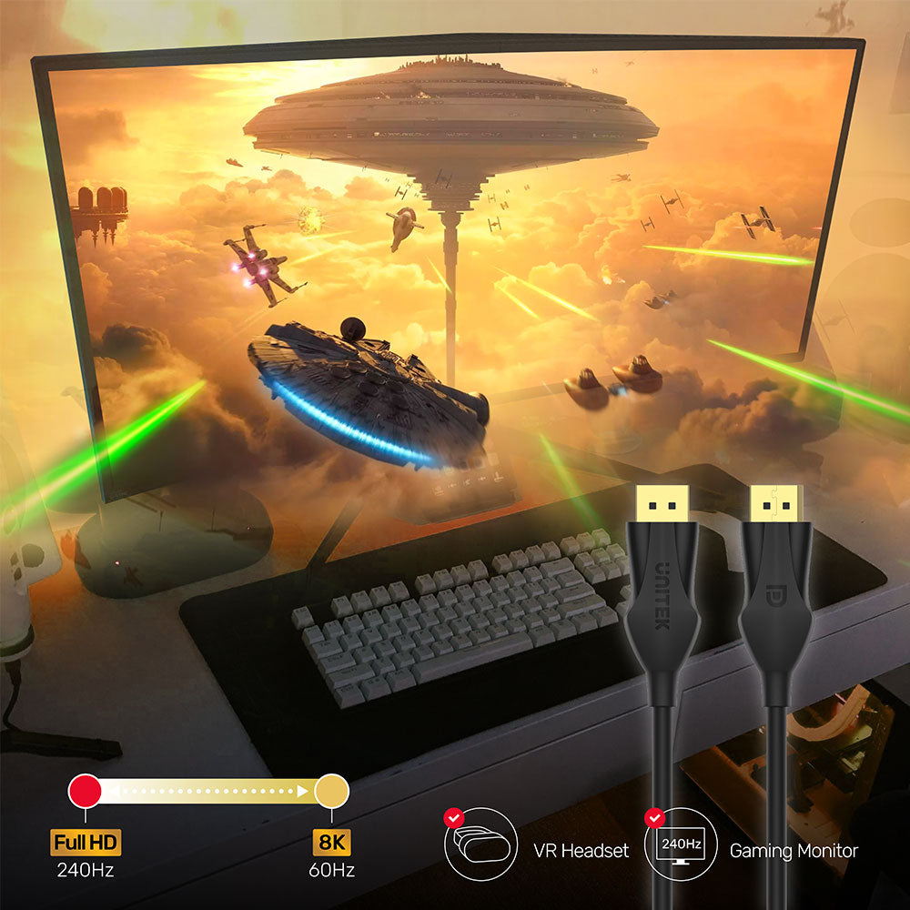 UNITEK C1624BK 5M 8K @60HZ DISPLAYPORT 1.4 CABLE - image 7