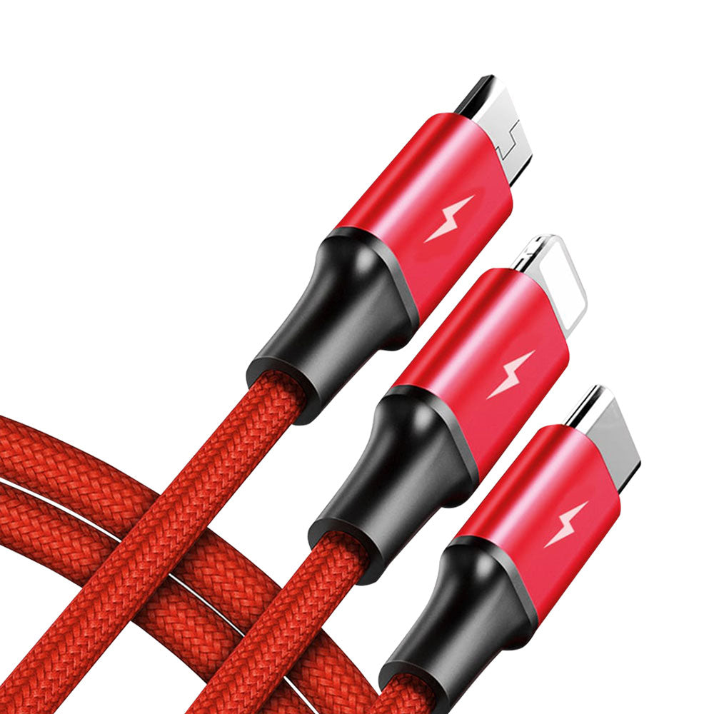 UNITEK 1.2M TYPE-C,MICRO USB,LIGHT CABLE (C4049RD) - image 2