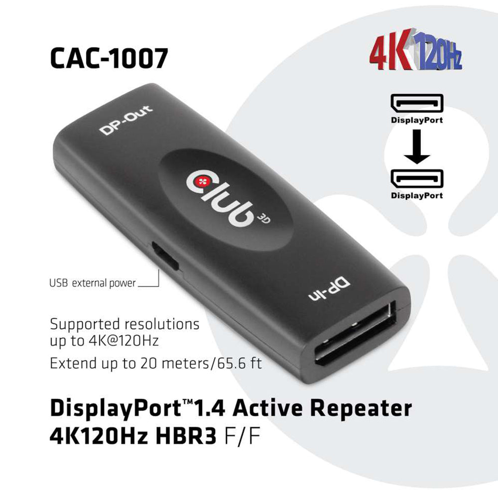 DISPLAYPORT 1.4 ACTIVE REPEATER FF HBR3 4K120HZ - image 3