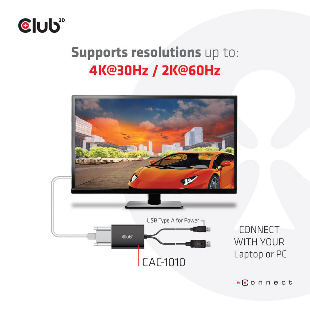 CLUB3D CAC-1010 DISPLAYPORT TO DUAL-LINK DVI-D ACTIVE ADAPTER – HDCP ON VERSION - image 4