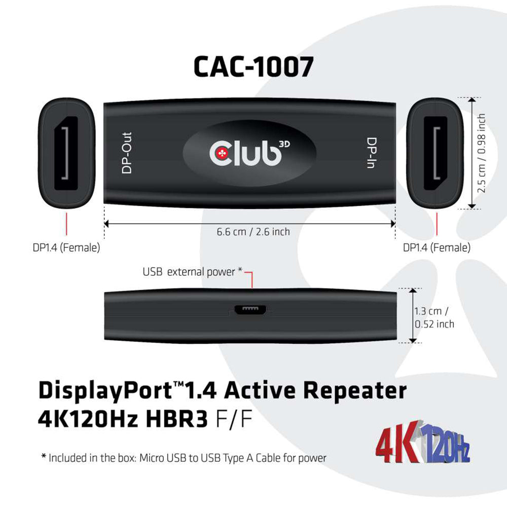 DISPLAYPORT 1.4 ACTIVE REPEATER FF HBR3 4K120HZ - image 5