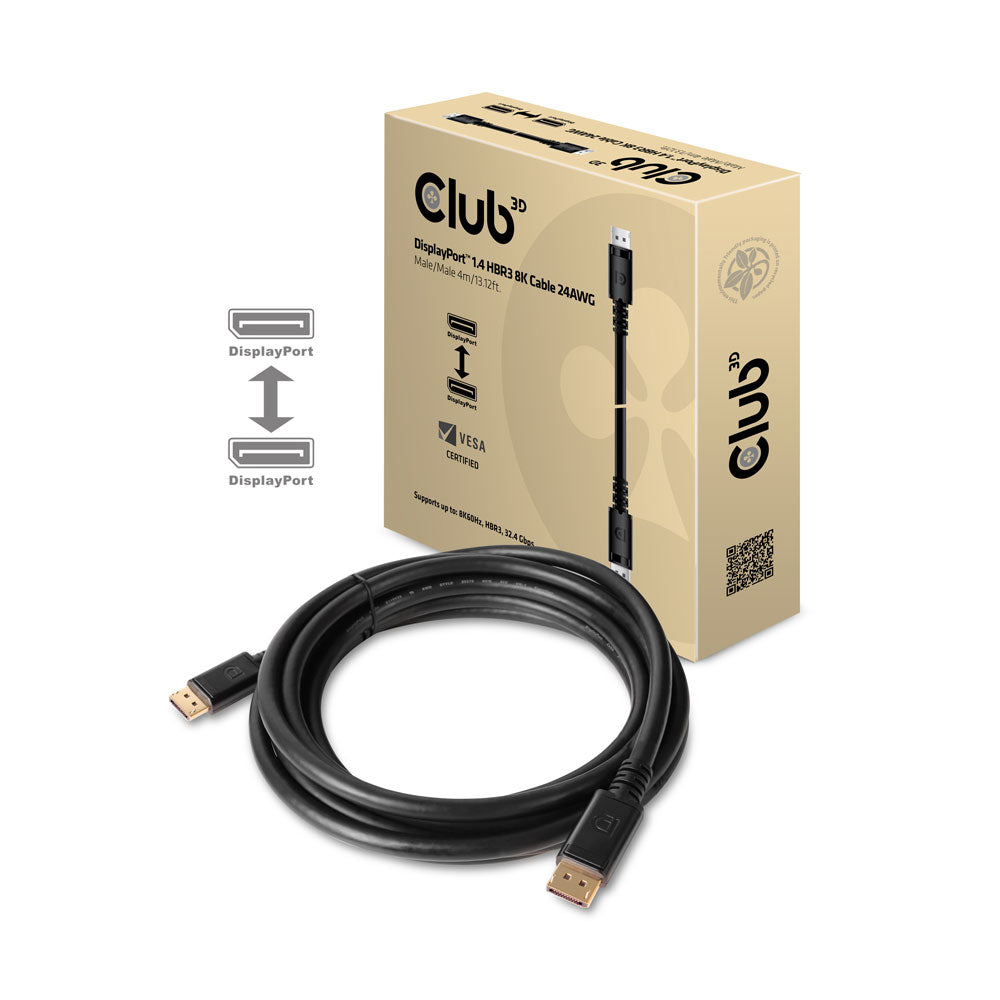 4M DISPLAYPORT 1.4 HBR3 8K MM GOLD PLATED CABLE - image 2