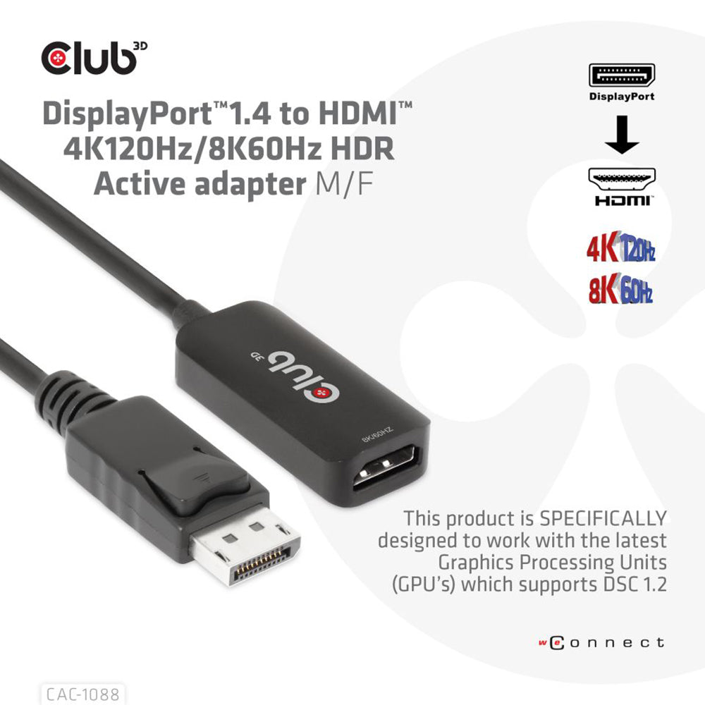 DISPLAYPORT 1.4 TO HDMI 4K120HZ ACTIVE ADAPTER M/F - image 5