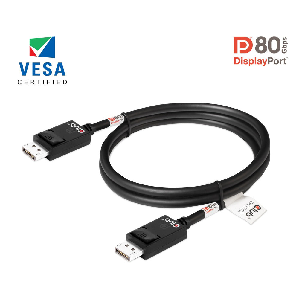 CLUB3D CAC-1092 1.6M 8K @240HZ DISPLAYPORT 2.1 VESA DP 80 CABLE - image 2