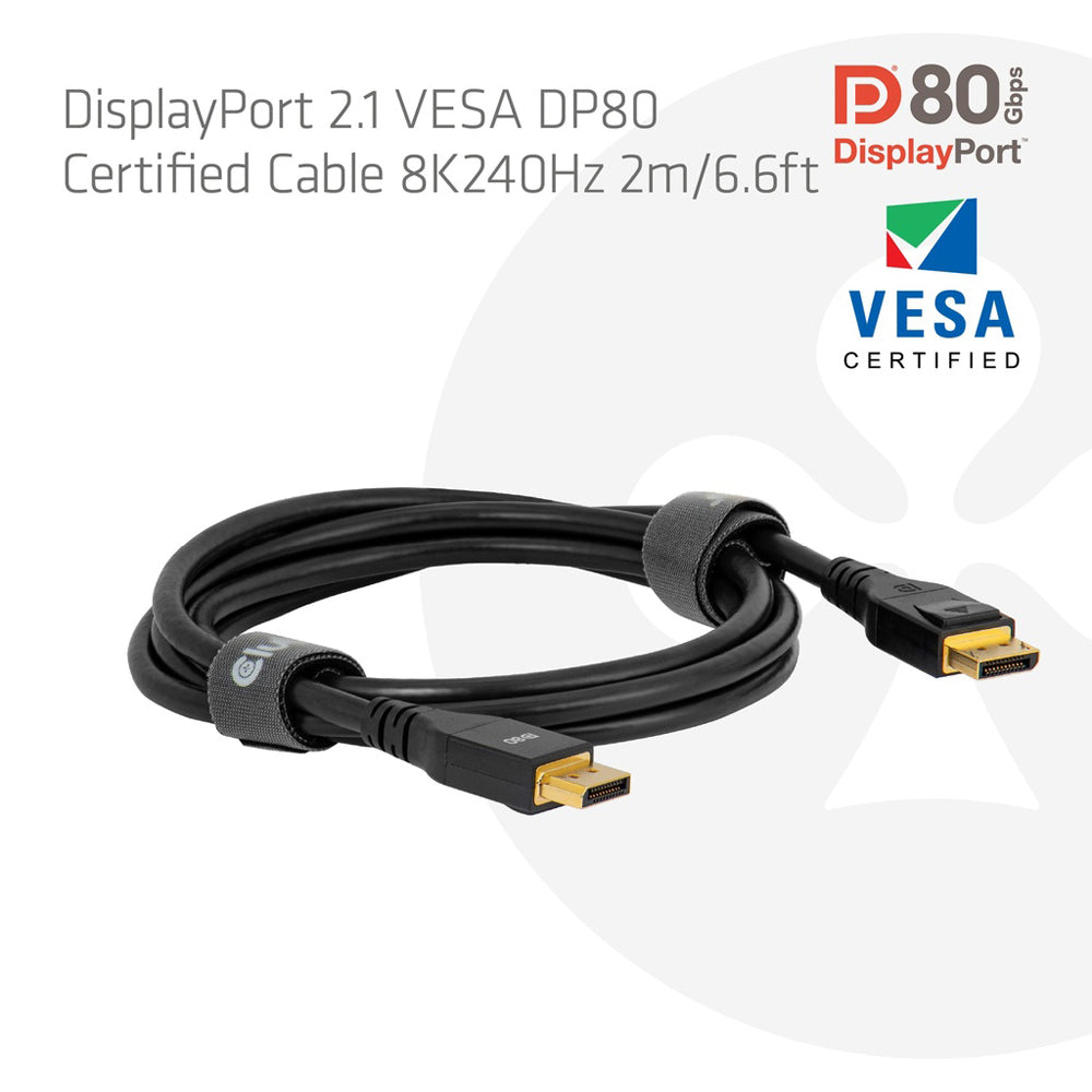 CLUB3D CAC-1094 2M 8K @240HZ DISPLAYPORT 2.1 VESA DP80 CERTIFIED CABLE - image 5