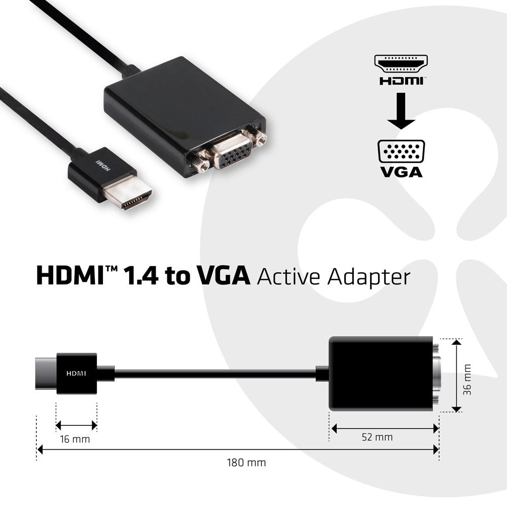 HDMI 1.4 TO VGA ADAPTER WITH AUDIO M/F - image 6