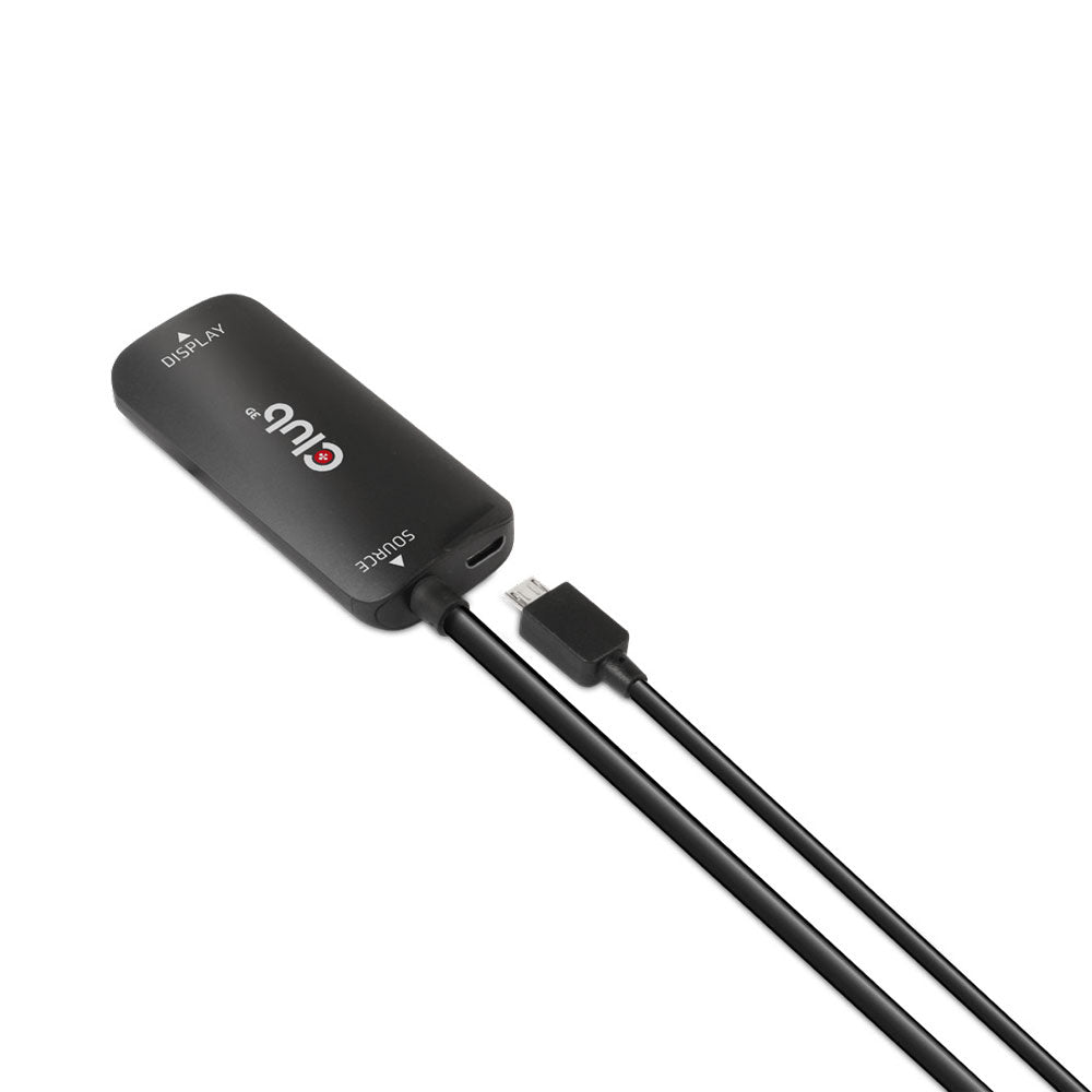 CLUB3D CAC-1335 HDMI TO DISPLAYPORT 4K 120HZ OR 8K 30HZ ACTIVE ADAPTER WITH OPTIONAL MICRO USB POWER INPUT - image 2