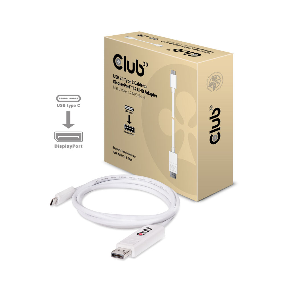 USB3.1 TYPE-C CABLE TO DP 1.2 UHD 4K60HZ 1.2M - image 2