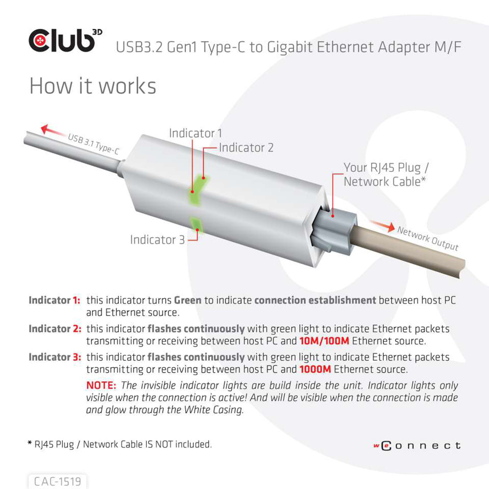 USB3.2 GEN1 TYPE-C TO GIG ETH ADAPTER M/F - image 6