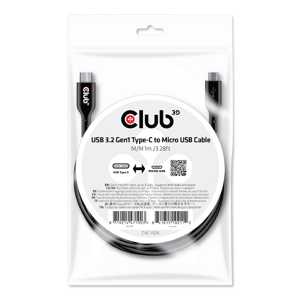 1M USB3.2 TYPE-C TO MICRO B CABLES M TO M - image 2