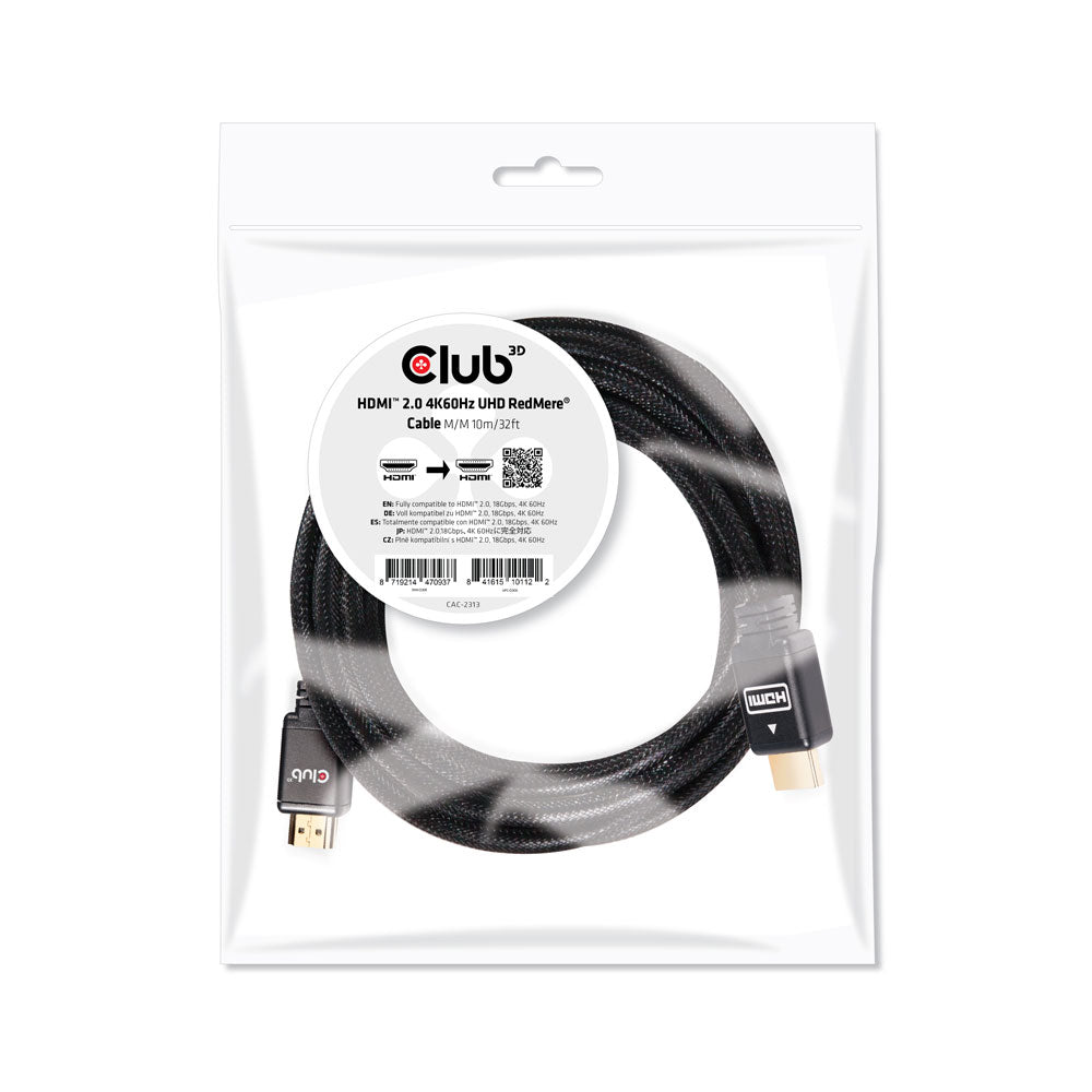 10M HDMI2.0 (M-M) 4K60HZ ACTIVE CABLE-REDMERE CHIP - image 2