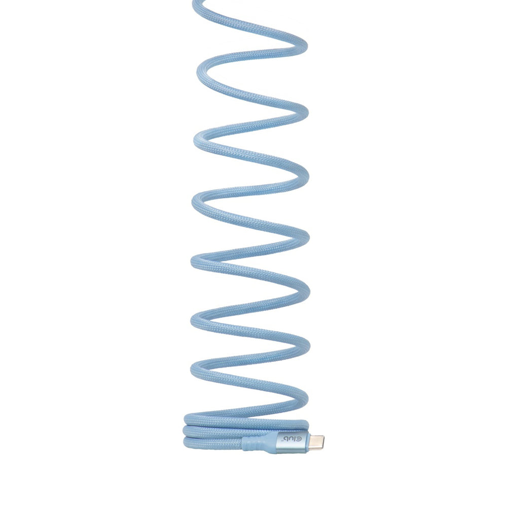CLUB3D CAC-3030 2M USB TYPE-C MAGNETIC-COIL 240W PD3.1 CABLE - BLUE - image 2