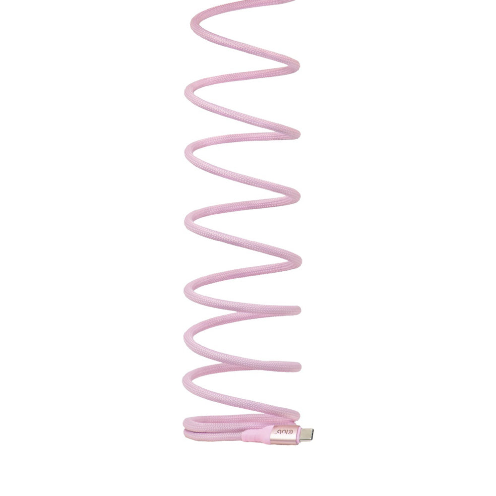 CLUB3D CAC-3031 2M USB TYPE-C MAGNETIC-COIL 240W PD3.1 CABLE - PINK - image 2