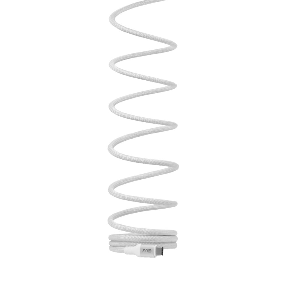 CLUB3D CAC-3032 2M USB TYPE-C MAGNETIC-COIL 240W PD3.1 CABLE - WHITE - image 2