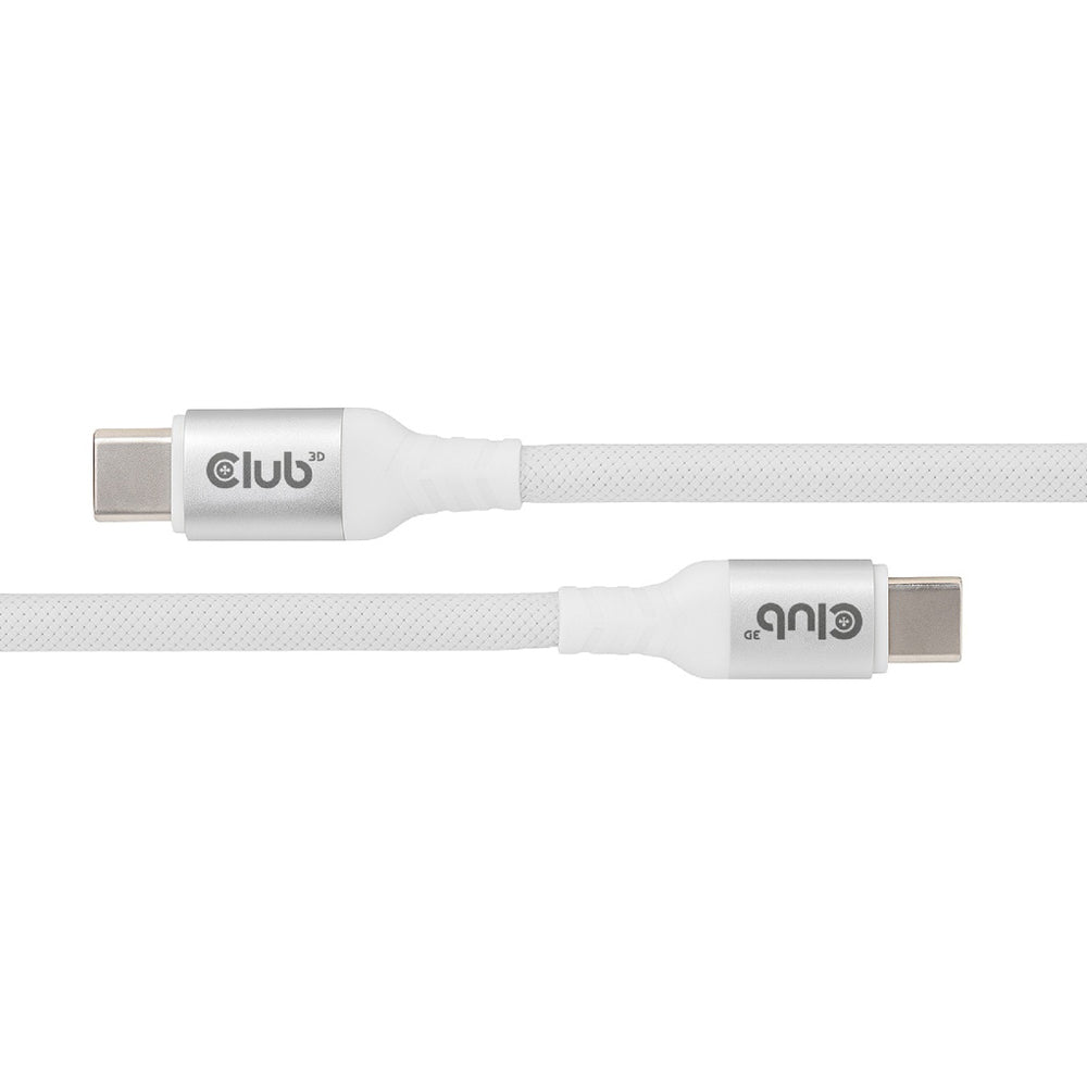 CLUB3D CAC-3032 2M USB TYPE-C MAGNETIC-COIL 240W PD3.1 CABLE - WHITE - image 3