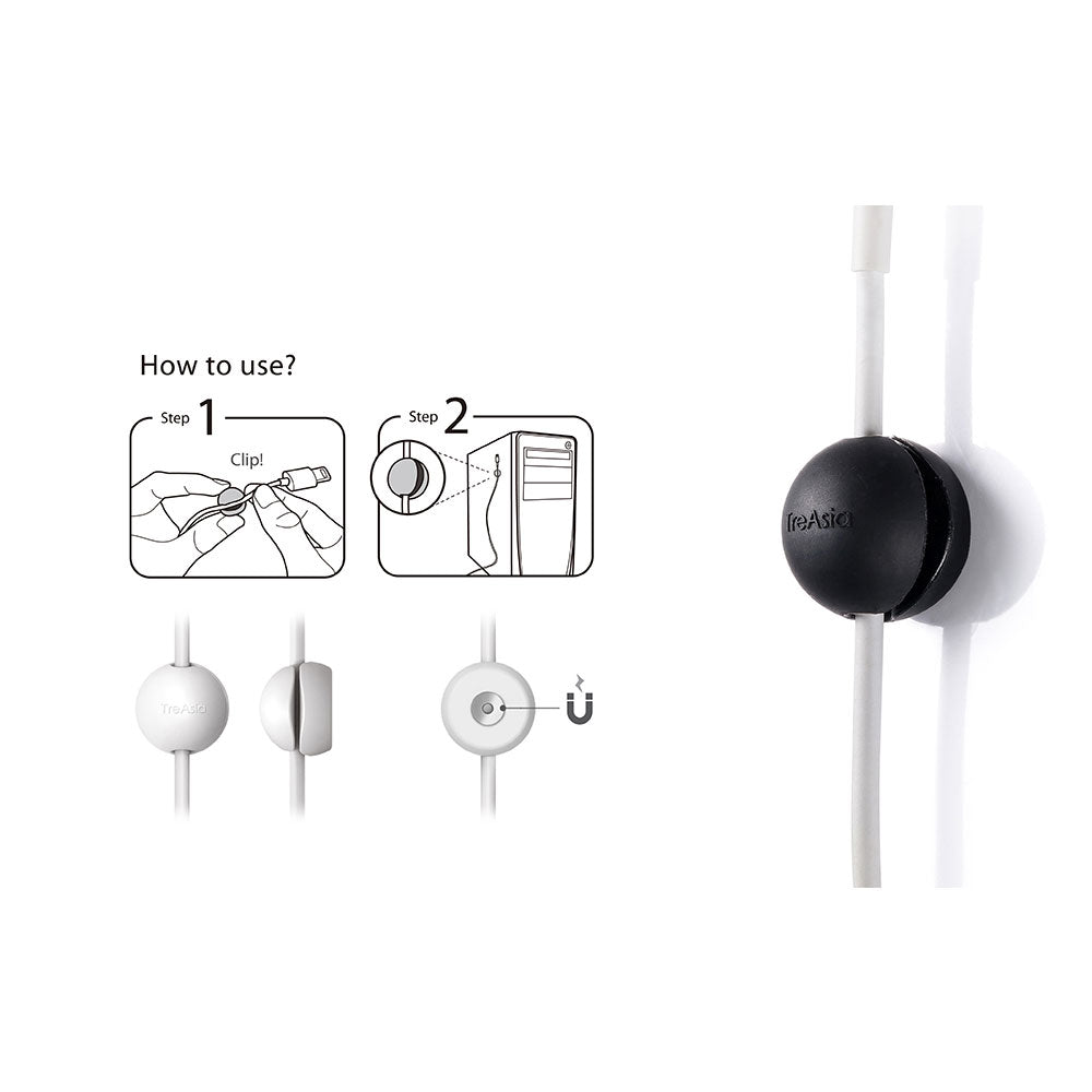 MAGNETIC CABLE DOT, WHITE BLACK WHITE - image 2