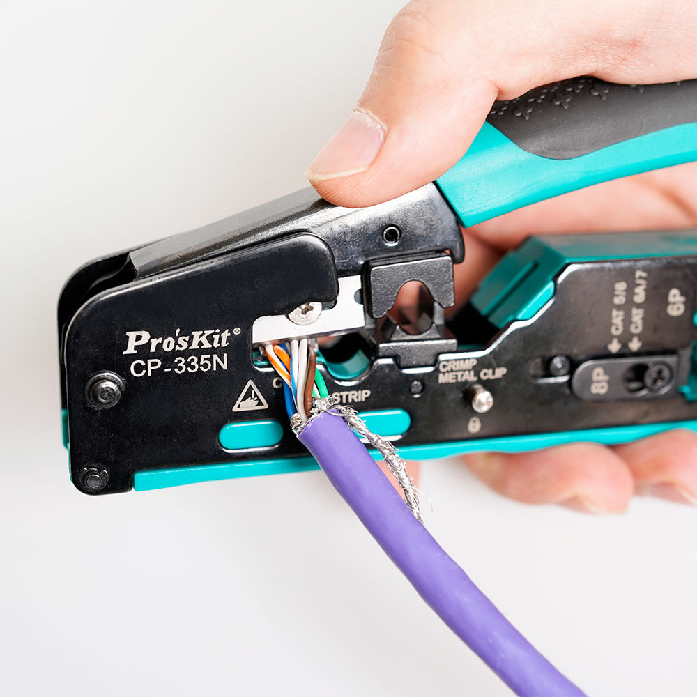 PROSKIT CRIMPING TOOL FOR CAT5/6/7/RJ11/12 + STRIP - image 4