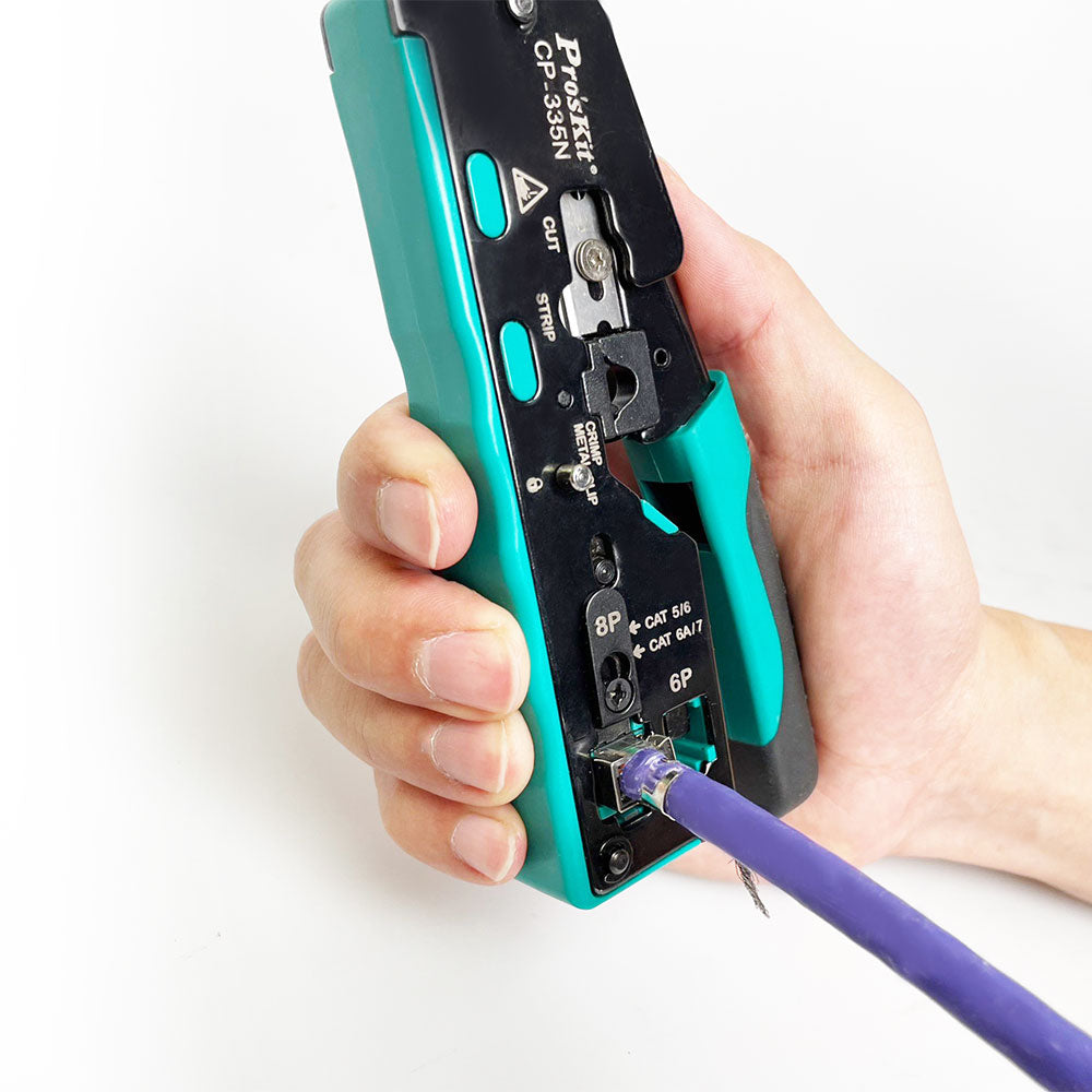 PROSKIT CRIMPING TOOL FOR CAT5/6/7/RJ11/12 + STRIP - image 5