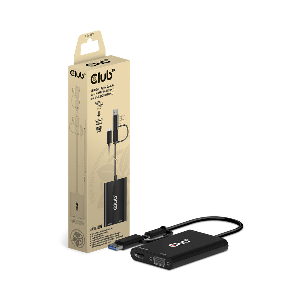 TYPE-C/A TO HDMI & VGA DUAL DISPLAY MST - image 2