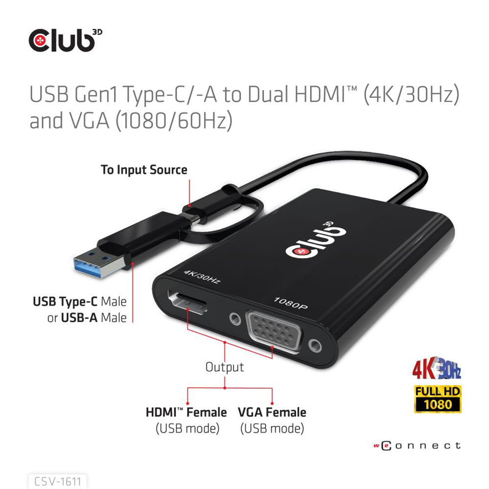TYPE-C/A TO HDMI & VGA DUAL DISPLAY MST - image 4
