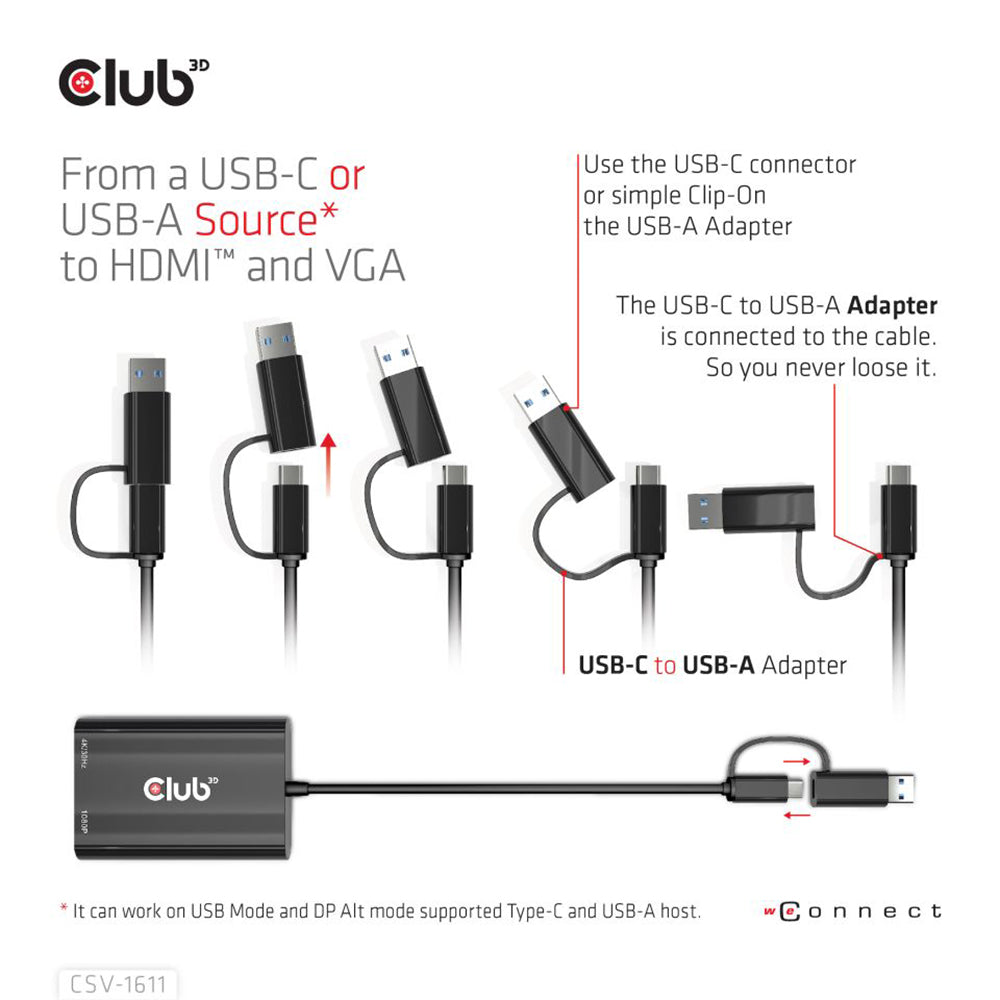 TYPE-C/A TO HDMI & VGA DUAL DISPLAY MST - image 6