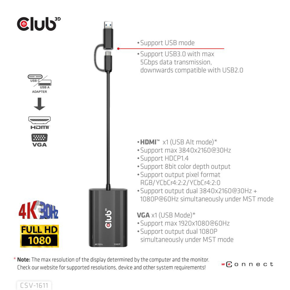 TYPE-C/A TO HDMI & VGA DUAL DISPLAY MST - image 9