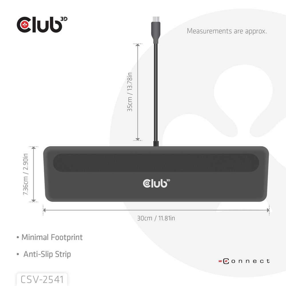 CLUB3D CSV-2541 USB TYPE-C 12-IN-1 TRIPLE DISPLAY PORT REPLICATOR WITH 8K @30HZ HDMI AND PD3.0 MAX. 100W - image 7