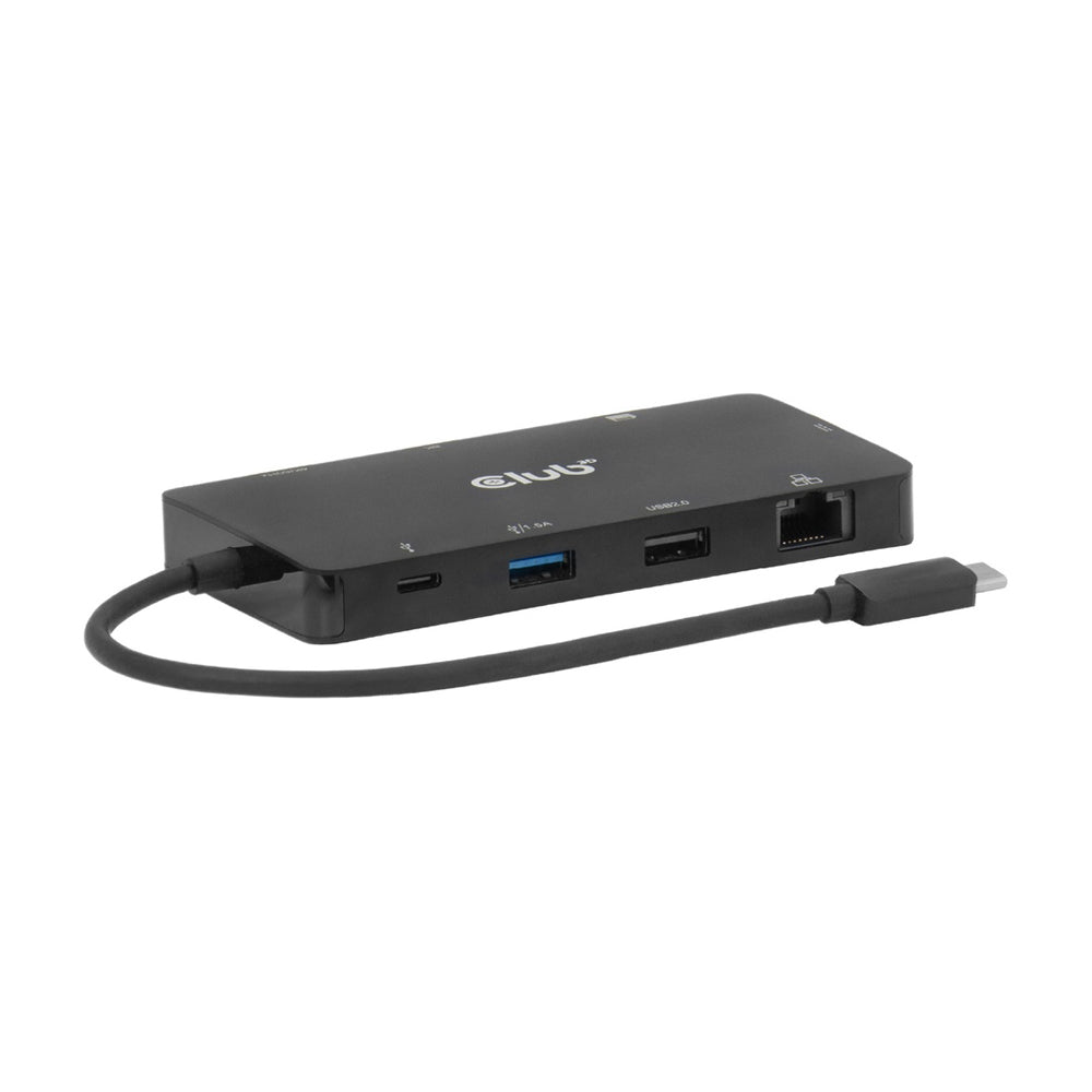 CLUB3D CSV-2552 USB TYPE-C 9-IN-1 DUAL DISPLAY PORT REPLICATOR WITH 8K @30HZ HDMI AND PD3.0 MAX. 100W - image 2
