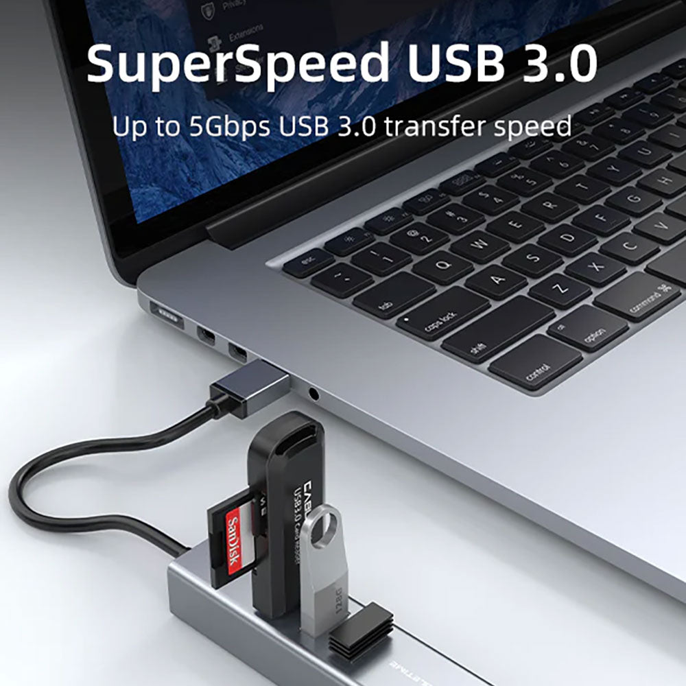 CABLETIME CB55G 3-PORT USB3.0 HUB WITH GIGABIT ETHERNET ADAPTER (CT-AMLU3-AG) - image 2
